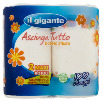 IL GIGANTE Asciuga Tutto Doppio Strato 2 Pz