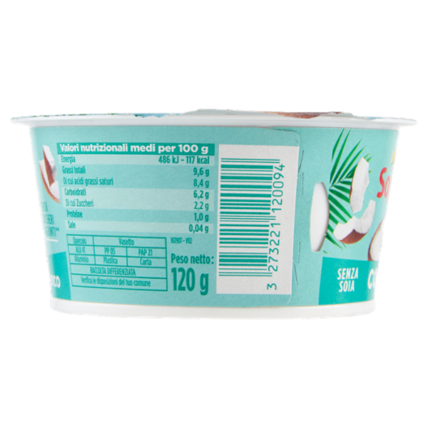 Sojasun Cocco Bianco Senza Zuccheri Aggiunti** 120 g