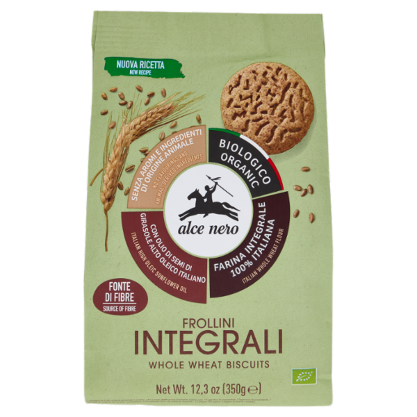 alce nero Frollini Integrali 350 g