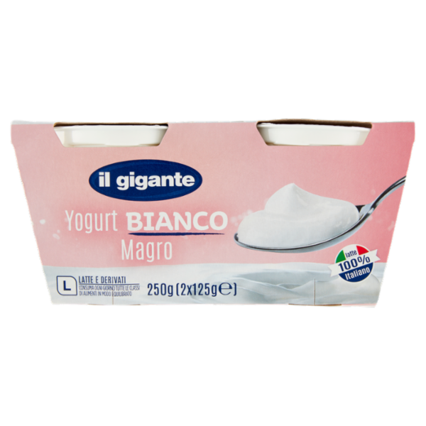 IL GIGANTE Yogurt Bianco Magro 2 x 125 g