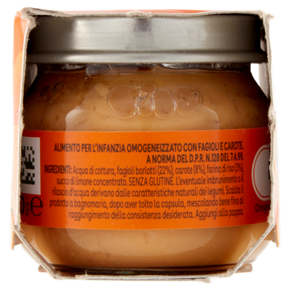 Plasmon Omogeneizzato Fagioli con carote 2 x 80 g