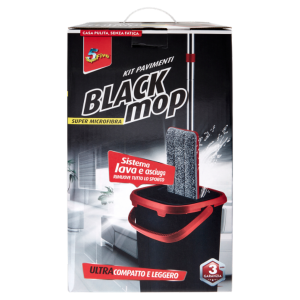 Super5 Black mop Kit Pavimenti
