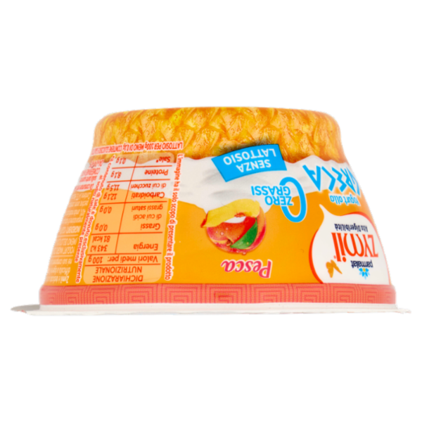 ZYMIL Alta Digeribilità Senza Lattosio Yogurt alla Greca Zero Grassi Pesca 150g