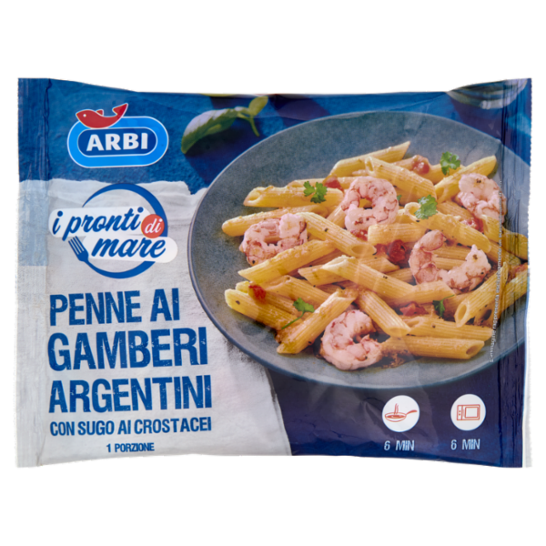 Arbi i pronti di mare Penne ai Gamberi Argentini 300 g