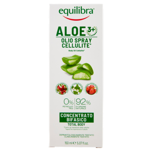 equilibra Aloe 3+ Olio Spray Cellulite* Concentrato Bifasico 150 ml