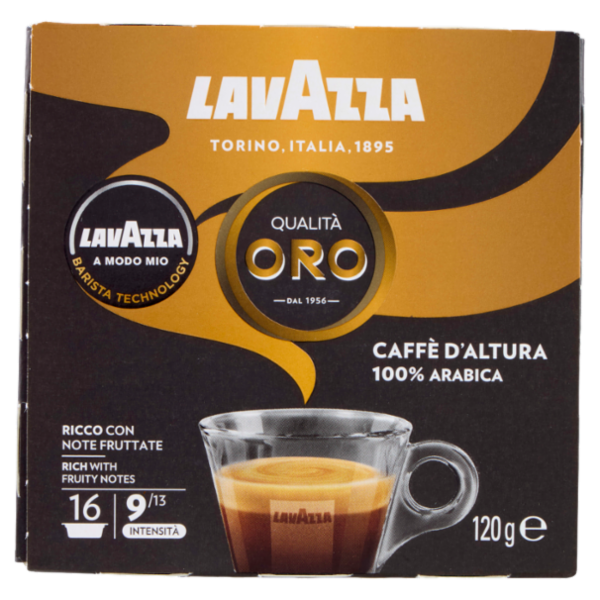 Lavazza A Modo Mio Qualità Oro Caffè d'Altura 16 Capsule 120 g
