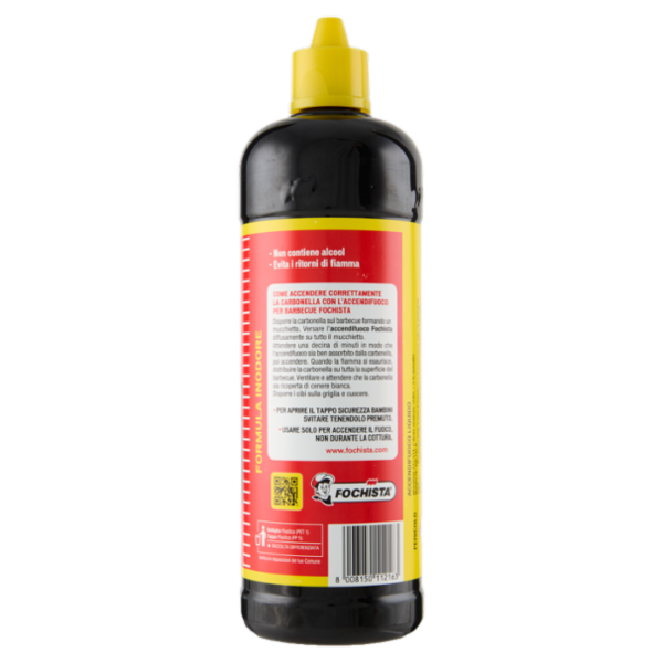 Fochista Accendifuoco Formula Inodore Premium Quality per Barbecue 750 ml