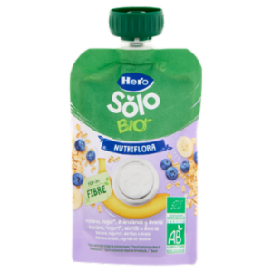 Hero Solo Bio Nutriflora Banana, Yogurt*, Mirtilli e Avena 100 g