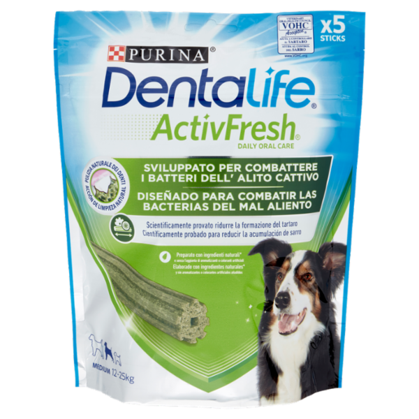 PURINA DENTALIFE ActivFresh Taglia Medium busta 5 Sticks 115 g
