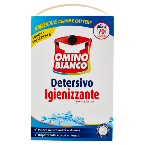 Omino Bianco Detersivo in Polvere Igienizzante 70 Lavaggi 3850 g