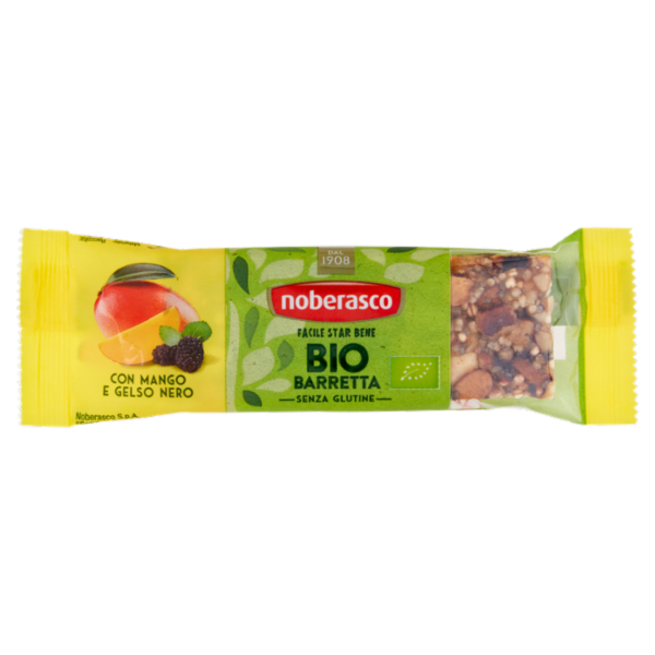 noberasco Bio Barretta con Mango e Gelso Nero 30 g