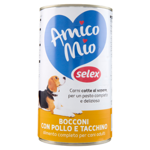 Selex Amico Mio Bocconi per Cane con Pollo e Tacchino 1,25 kg