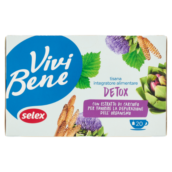 Selex Vivi Bene Tisana Detox con Estratto di Carciofo 20 Filtri 34 g