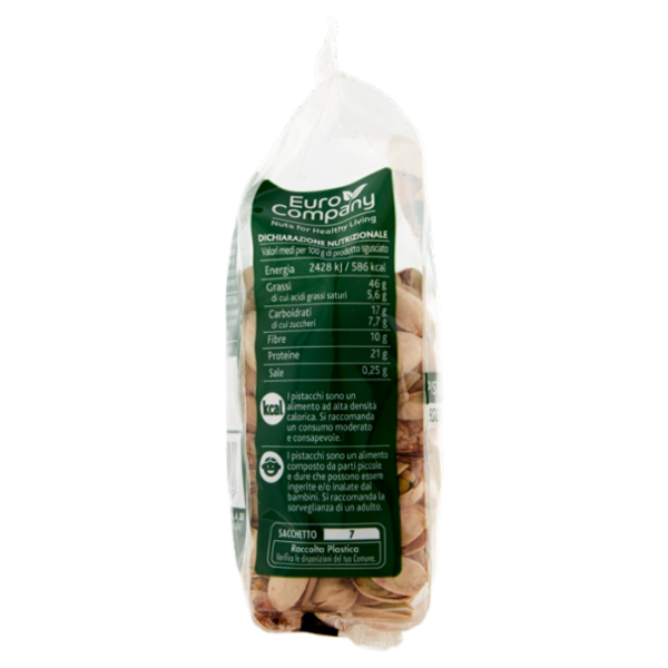 Euro Company Pistacchi Tostati Leggermente Salati 150 g