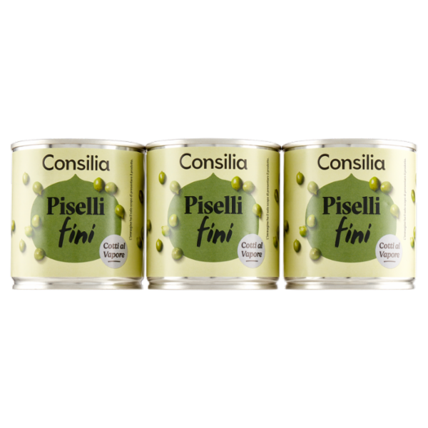 Consilia Piselli Fini al Vapore 3x150 g