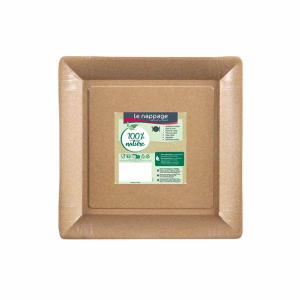 10piatti Carta Quadrato Kraft