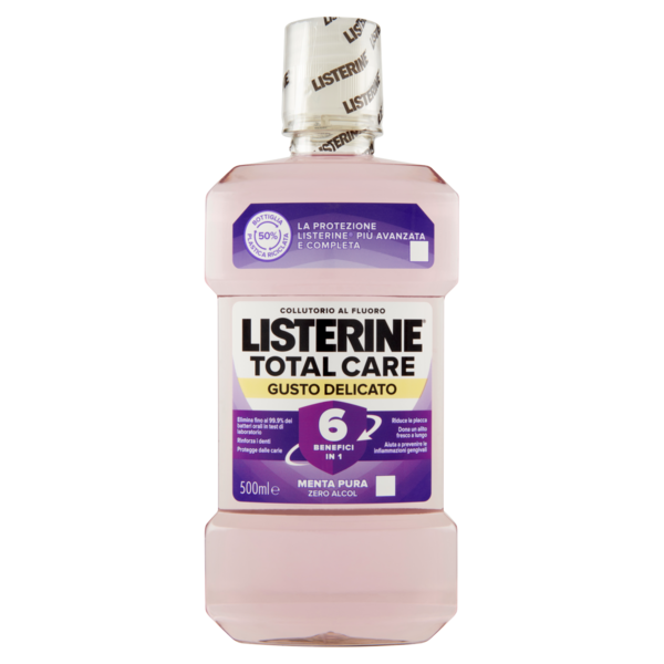 Listerine Total Care Gusto Delicato Menta Pura 500 ml
