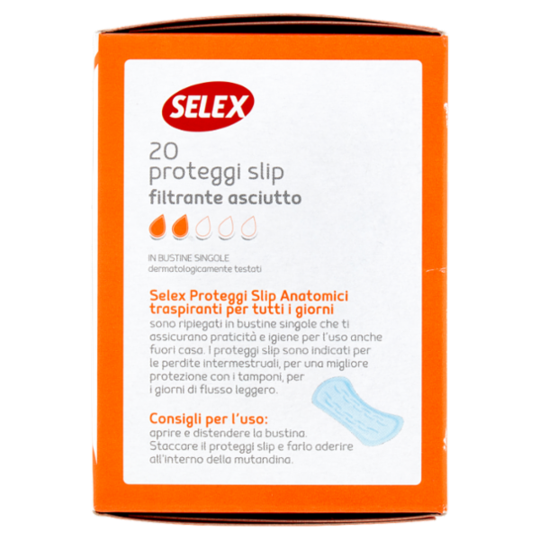 Selex Proteggi Slip Anatomici in Bustine Singole 20 pezzi