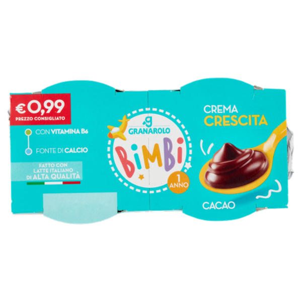 Granarolo Bimbi Crema Crescita Cacao 2 x 100 g