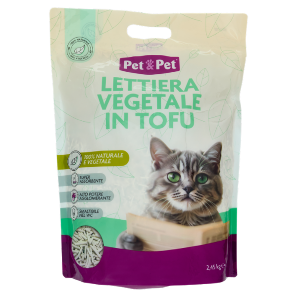 Pet & Pet Lettiera Vegetale in Tofu 2,45 kg