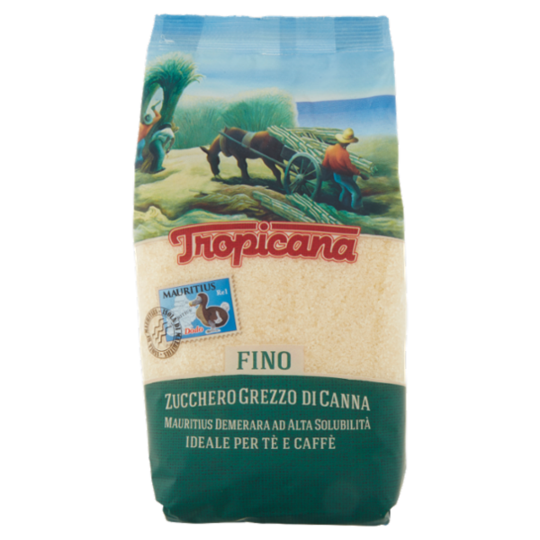 Tropicana Zucchero Grezzo di Canna Fino 500 g