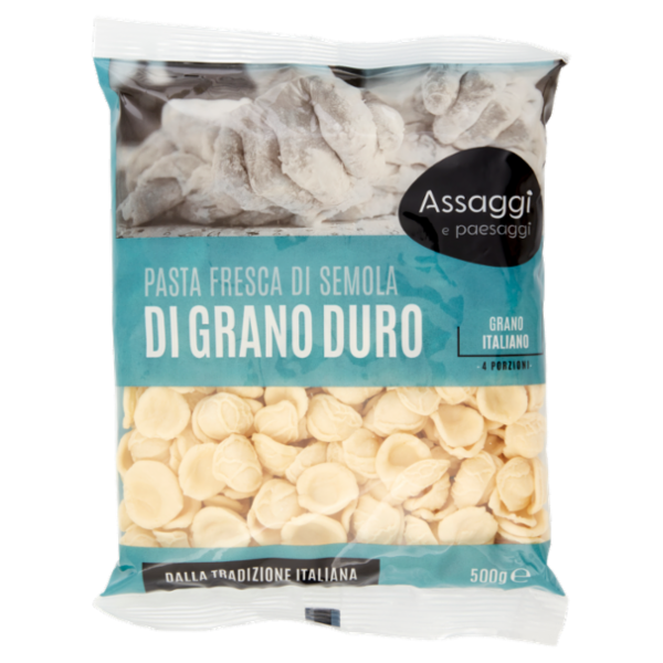 Assaggi e paesaggi Pasta Fresca di Grano Duro Orecchiette 500 g