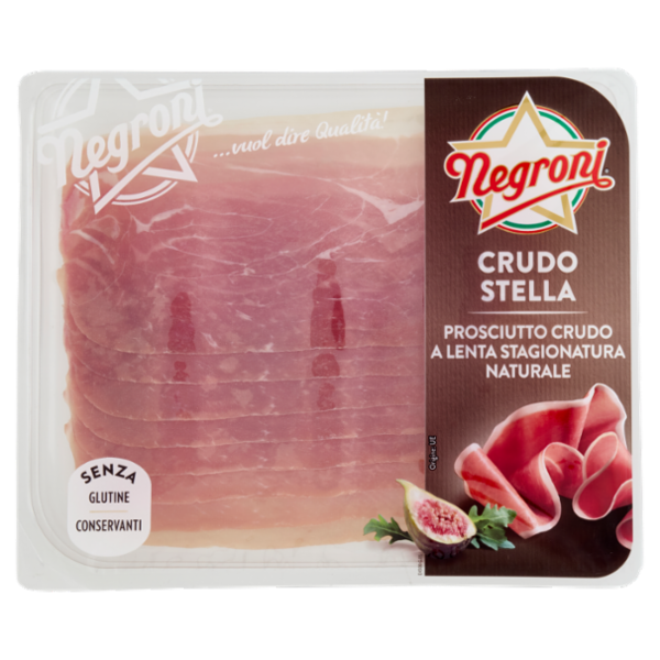 Negroni Crudo Stella Prosciutto Crudo a Lenta Stagionatura Naturale 90 g