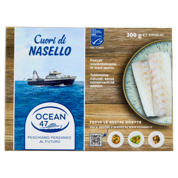 Ocean 47 Cuori di Nasello Surgelati 300 g