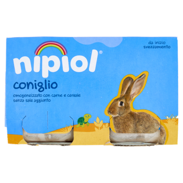 nipiol coniglio omogeneizzato con carne e cereale 2 x 120 g