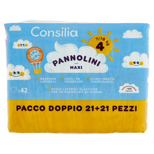 Consilia Pannolini per Bambini Maxi 7-18 kg 2x21 pezzi