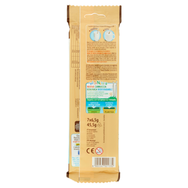 Polaretti magicmilk cannucce cioccolato 7 x 6,5 g