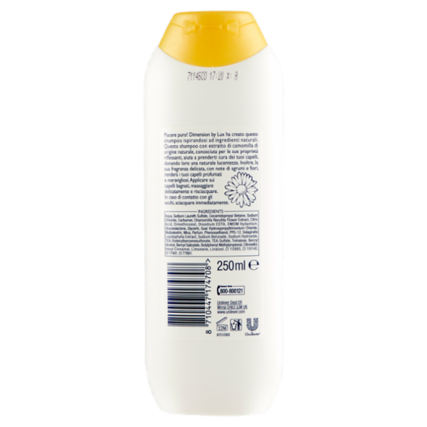 Dimension by Lux Shampoo Tutti i Tipi di Capelli Effetto Lucentezza 250 ml