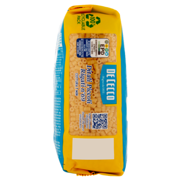 De Cecco Ditali Piccoli Rigati n° 69 500 g