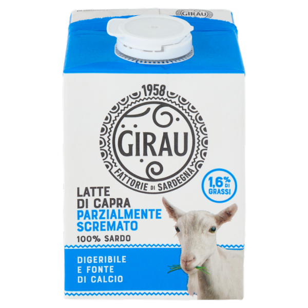 Girau Latte di Capra Parzialmente Scremato 500 ml