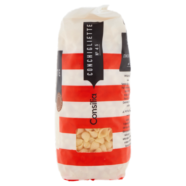 Consilia Pasta di Semola Trafilata al Bronzo Conchigliette 500 g