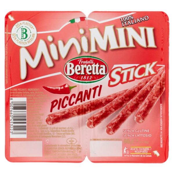 Fratelli Beretta MiniMini Stick Piccanti 2 x 30 g