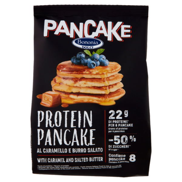 Bononia Dolci Protein Pancake al Caramello e Burro Salato 8 x 25 g