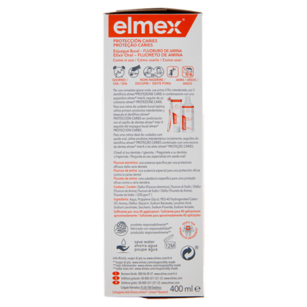 elmex collutorio Protezione Carie rinfresca l'alito 400 ml