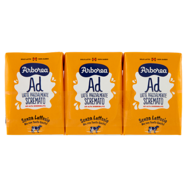 Arborea Ad Latte Parzialmente Scremato ad Alta Digeribilità 3 x 200 ml