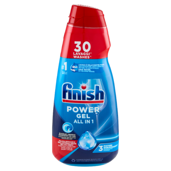 Finish Power Gel Fresh liquido lavastoviglie 30 lavaggi 600 ml