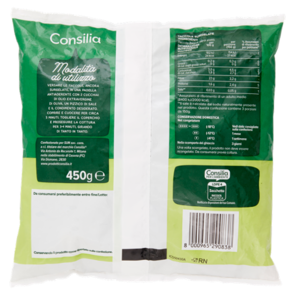Consilia Taccole Surgelate 450 g