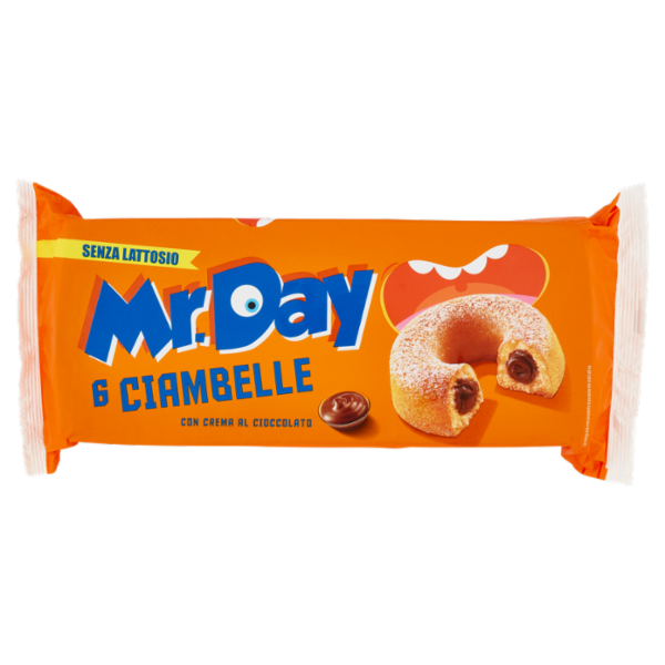 Mr.Day 6 Ciambelle con Crema al Cioccolato 6 x 50 g