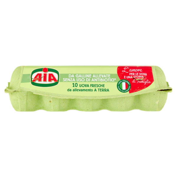 Aia 10 Uova Fresche da allevamento a Terra 530 g