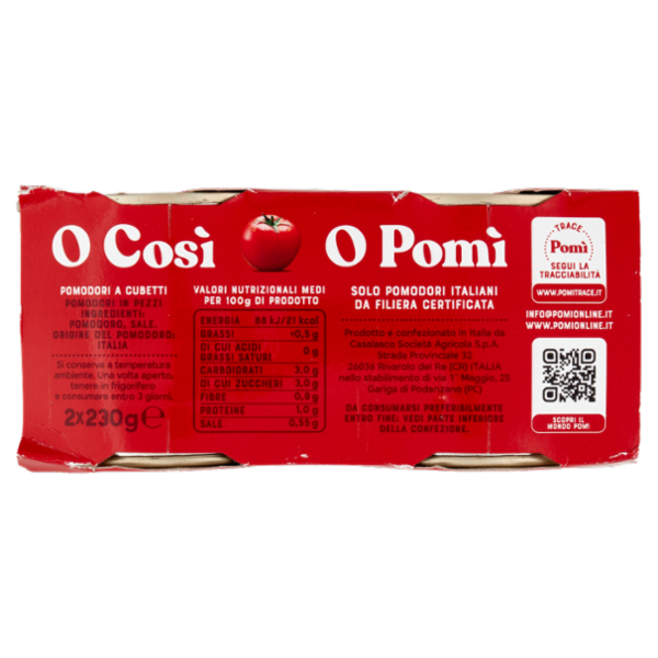 Pomì Pomodori a Cubetti 2 x 230 g