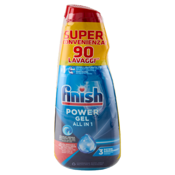 Finish Power Gel Fresh 3 x 30 lavaggi liquido lavastoviglie 3 x 600 ml