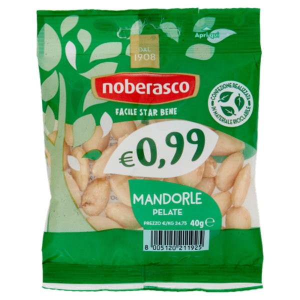 noberasco € 0,99 Mandorle Pelate 40 g