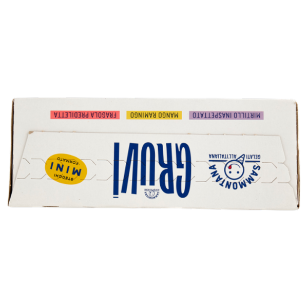 Sammontana Gruvi Mini Mirtillo Inaspettato, Mango Ramingo, Fragola Prediletta 6 x 37,5 g