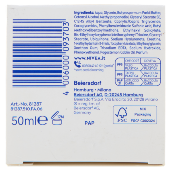 Nivea Q10 Anti-Rughe Power Crema Giorno Extra Rassodante SPF 15 Tutti i Tipi di Pelle 50 ml