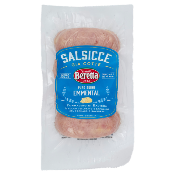 Fratelli Beretta Salsicce Già Cotte Puro Suino Emmental 180 g