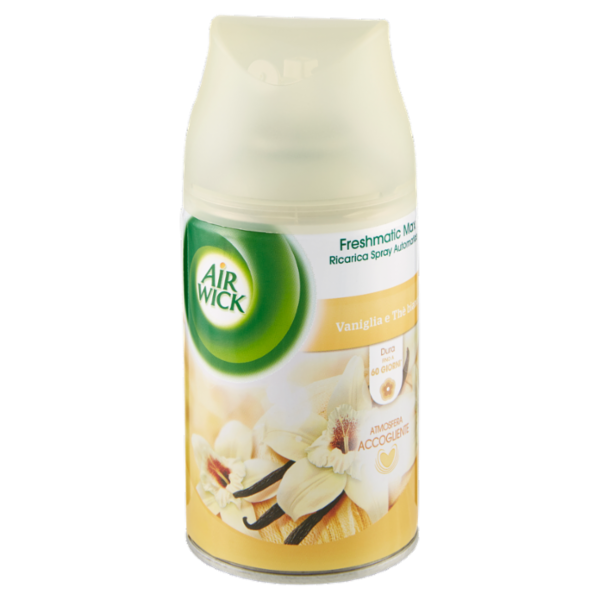 Air Wick Freshmatic Vaniglia e Thè Bianco Spray Automatico per Ambienti Ricarica 250 ml